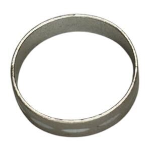 Silver Tone Wide Band Ring Size 6.5 Flat 5mm Fashion Stacking Unisex